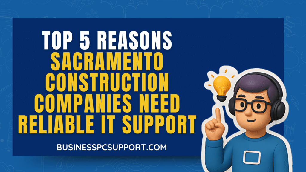 Top 5 Reasons Sacramento Construction Companies Need Reliable IT Support