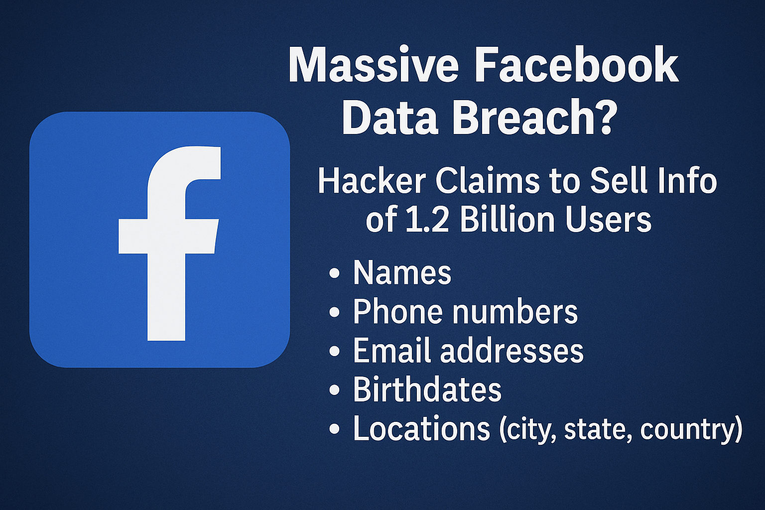 Facebook data breach