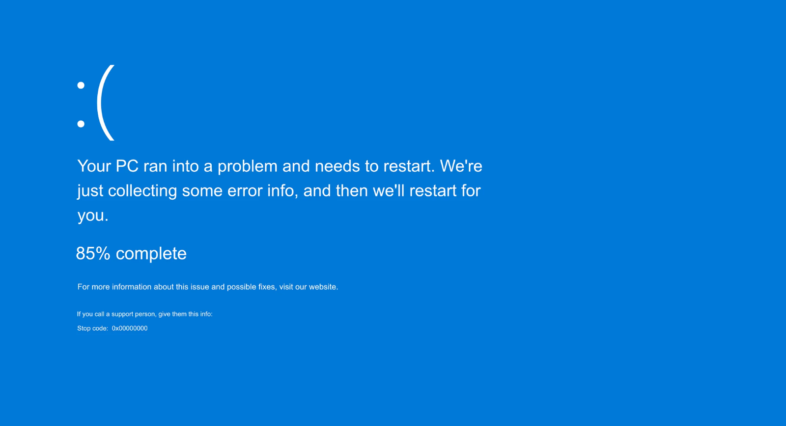 Microsoft BSOD update