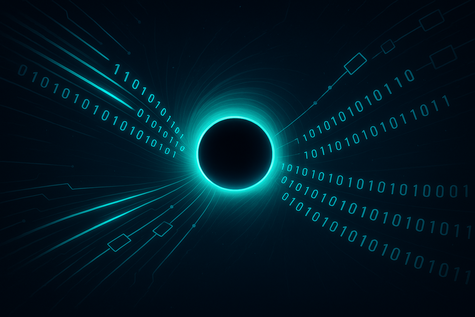 effects of a black hole on a network system