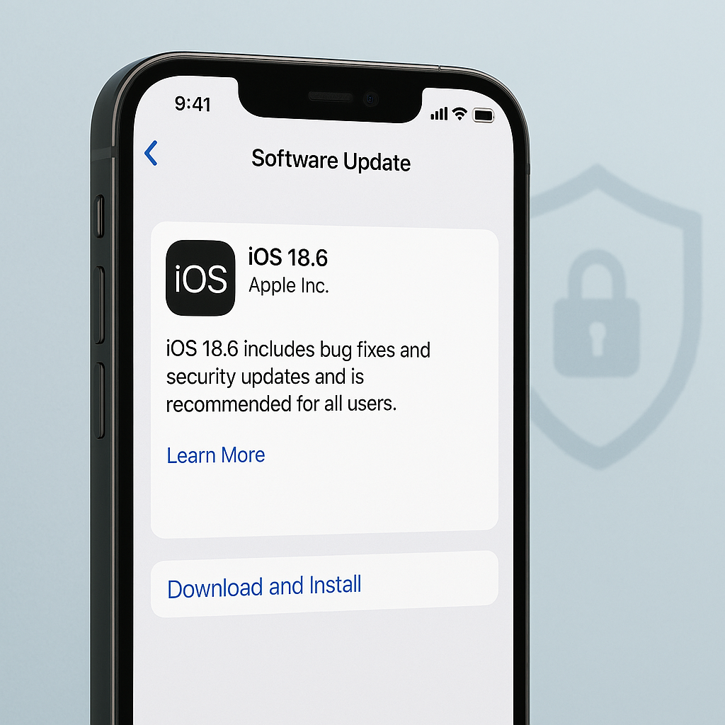 iOS 18.6 security update