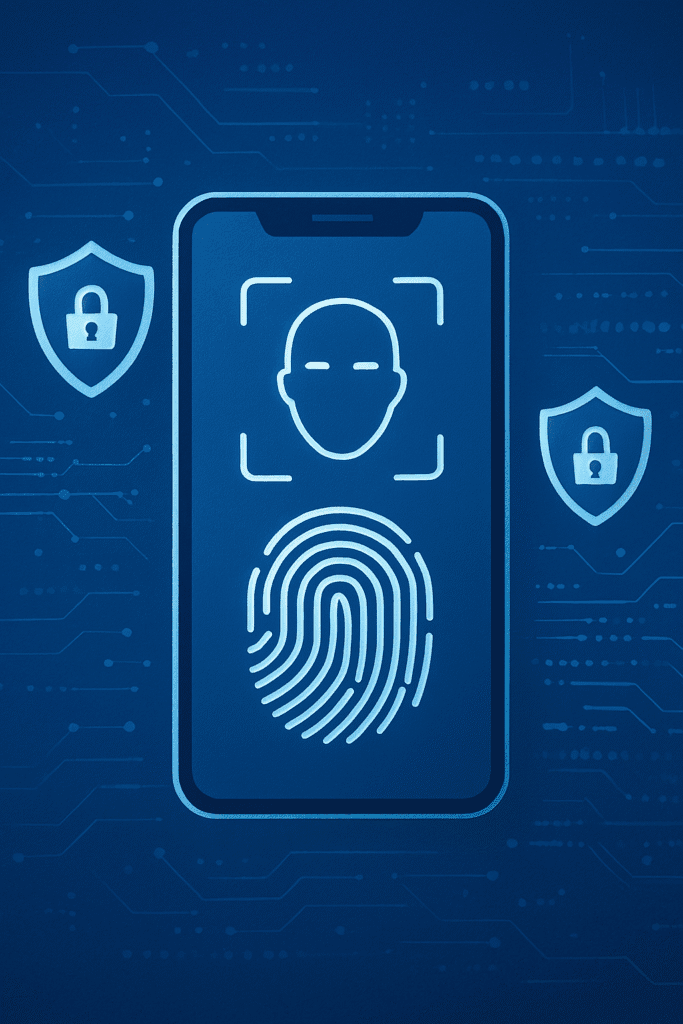 Biometric phone security with face and fingerprint recognition
