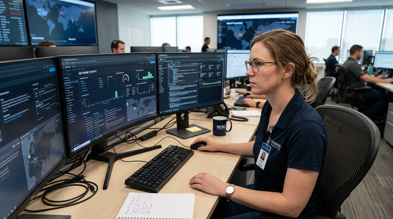 Business PC Support - Managed It Services 2 Cybersecurity SOC analyst monitoring threats